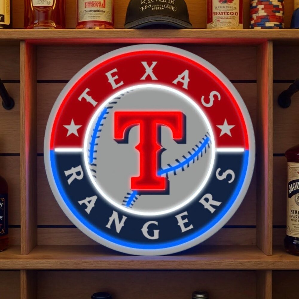 TEXAS RANGERS NEON LED SIGN